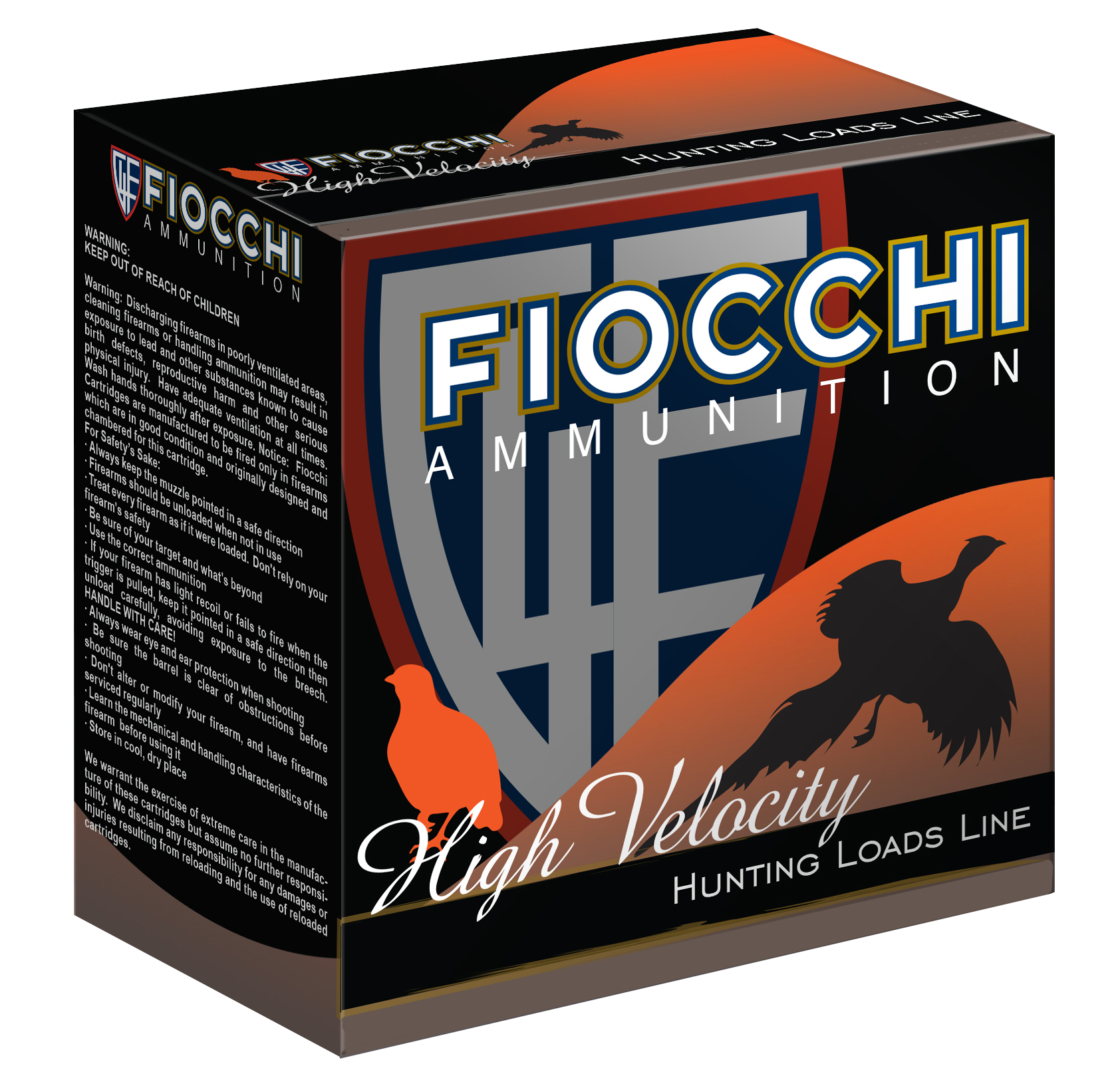 Fiocchi 12HV9 High Velocity 12 Gauge 2.75 1 1/4 oz 9 Shot Shotgun Ammo - 25 Rounds - 116584