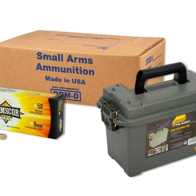 Armscor USA 9mm Luger FMJ 115GR Ammunition Handgun Ammo - 1000 Rounds - 17448