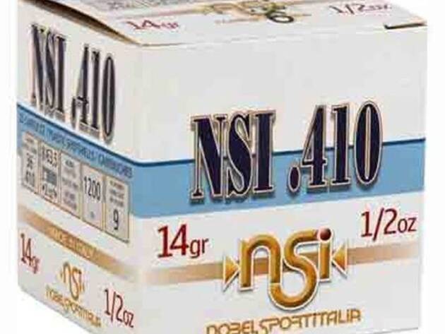 Nobel Sport Ammo .410 2.5 1240FPS. 1/2Oz. #8 25-Pack Shotgun Ammo - 25 Rounds - ANS4128-250