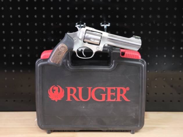 Ruger 5771 SP101 4.2" SS 357 Magnum Revolver, 5rd, Fiber Optic Sight - 5771