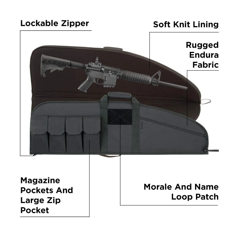 Tac-Six 42" Range Tactical Rifle Case, Black 10652 - 10652 - Image 4
