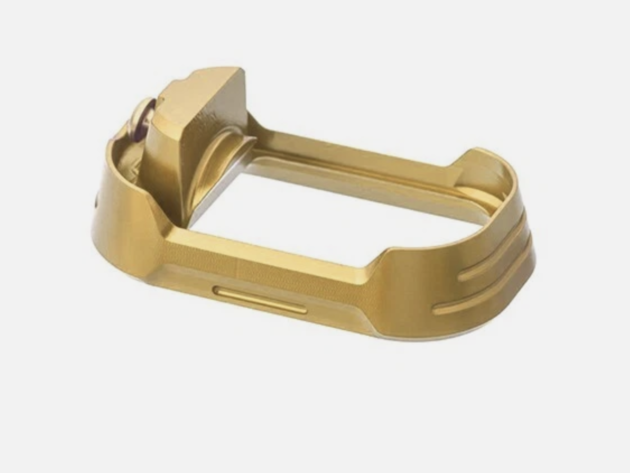 TYRANT DESIGNS GLOCK MAGWELL GEN 3-4 - GOLD (GOLD SCREW) - TD-G17MW3-GLD