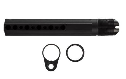 PWS Enhanced Buffer Tube with Ratchet Lock Castle Nut & Endplate 6 position Carbine length - EBT-RLCN-KIT - Image 2