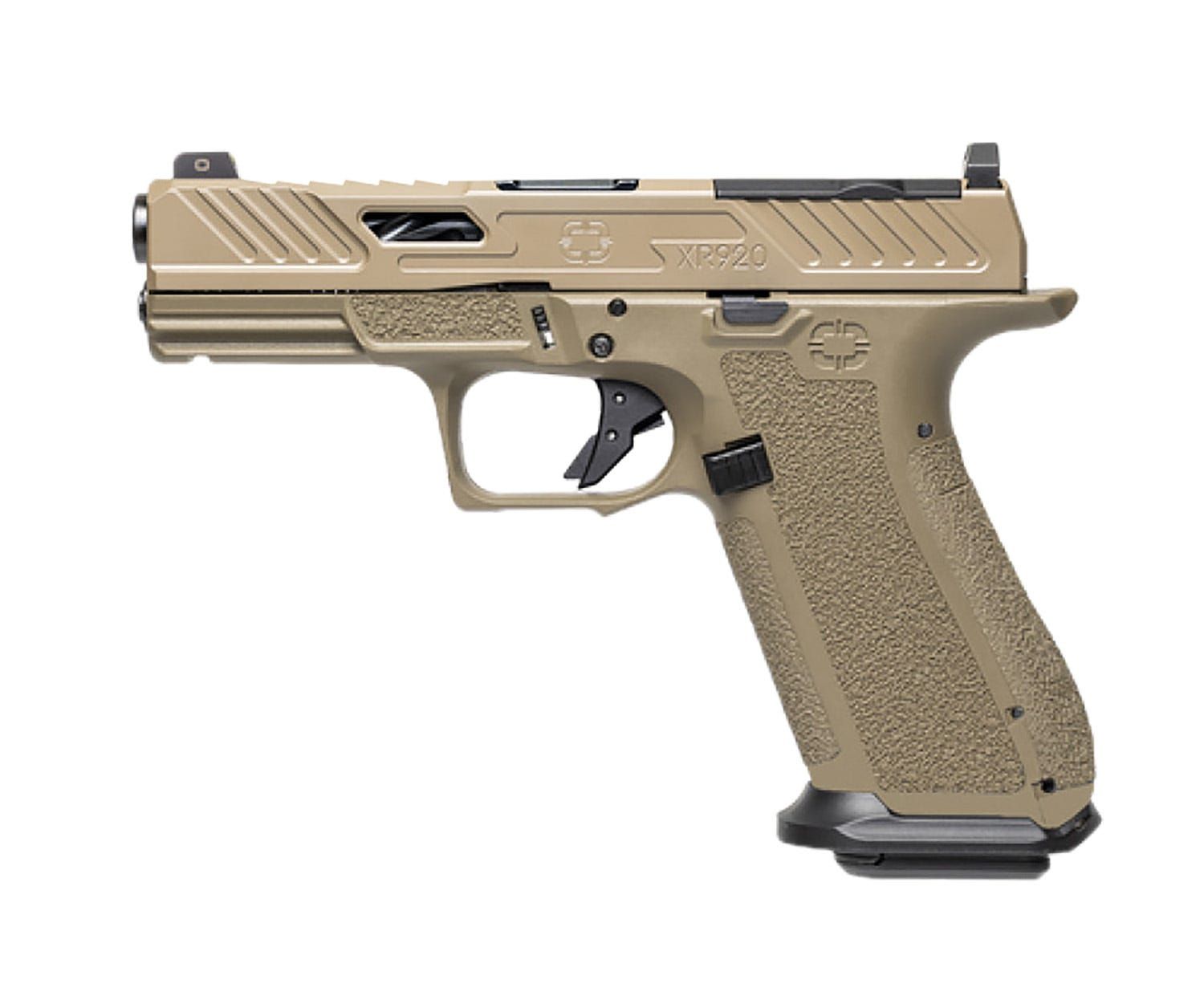 Shadow Systems CA Compliant XR920 Elite 4" 9mm Semi Auto Pistol - 10+1 Rounds - FDE - SS-3052-CA