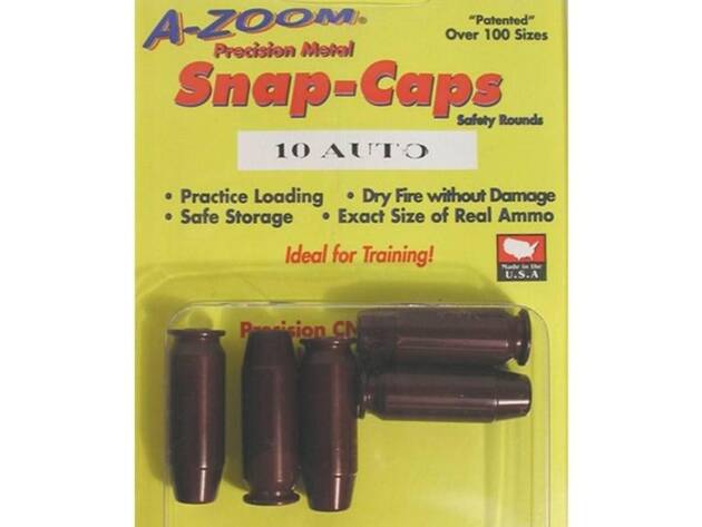 A-Zoom Pistol Metal Snap Caps - 10mm Auto - 15117A