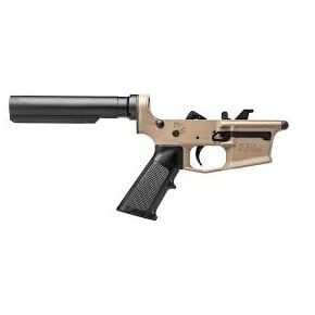Aero Precision EPC-9 Carbine Complete Lower Receiver w/ A2 Grip No Stock - FDE/Black - APAR620551