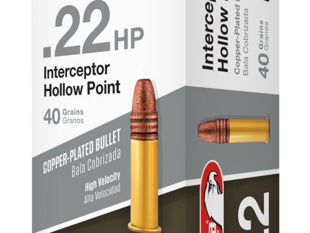 Aguila 1B220321 Interceptor 22 LR 40 gr Copper Plated Hollow Point (CPHP) Rimfire Ammo - 50 Rounds - 44447