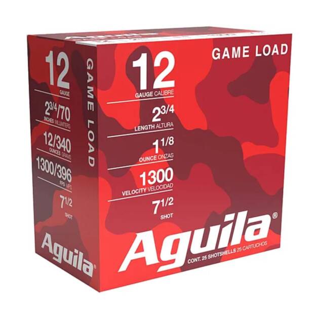 Aguila 1CHB1327 Competition 12 Gauge 2.75 1 oz 7.5 Shot Shotgun Ammo - 25 Rounds - 1CHB1327