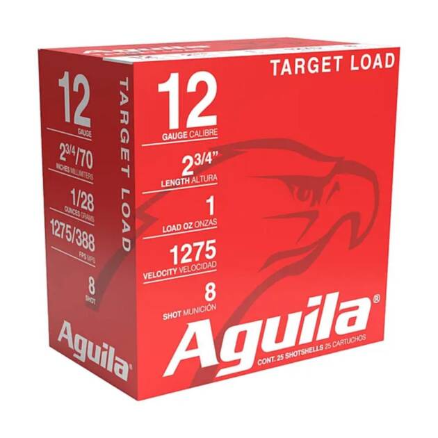 Aguila 1CHB1328 Competition 12 Gauge 2.75 1 oz 8 Shot Shotgun Ammo - 25 Rounds - 1CHB1328