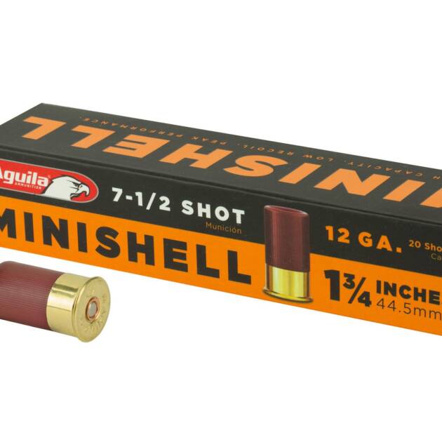 AGUILA MINI SHELL 12GA 7.5 Shotgun Ammo - 20 Rounds - 1C128968