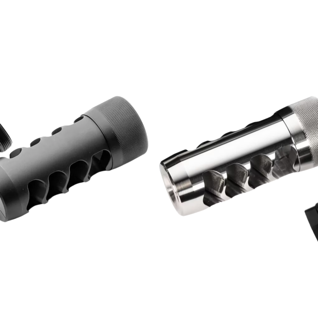 Area 419 Hellfire Match Self Timing 5/8-24 Muzzle Brake w/ Thread Adapter