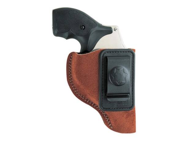 Bianchi 10380 6C IWB Tan Leather Belt Clip Fits 2" Barrels/Ruger/Colt Charter Arms Right Hand - 29371