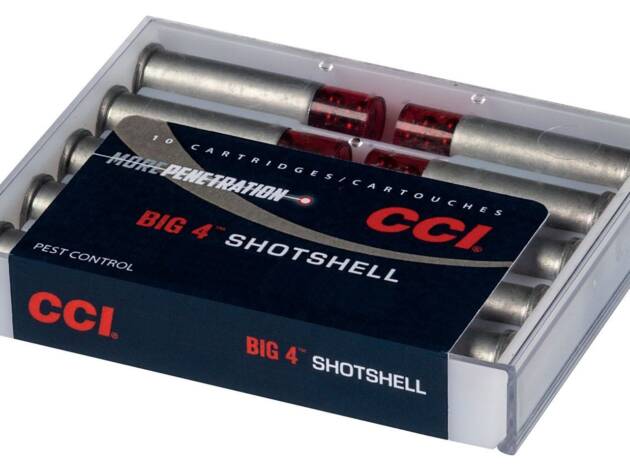 CCI 3712CC Big 4 Shotshell 9mm Luger 45 gr 1000 fps Shotshell #4 Shot Handgun Ammo - 10 Rounds - 26361