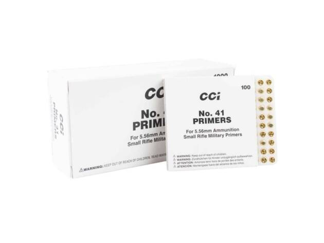 CCI NO 41 Primer For 5.56MM 100 CT - 1-076683000019