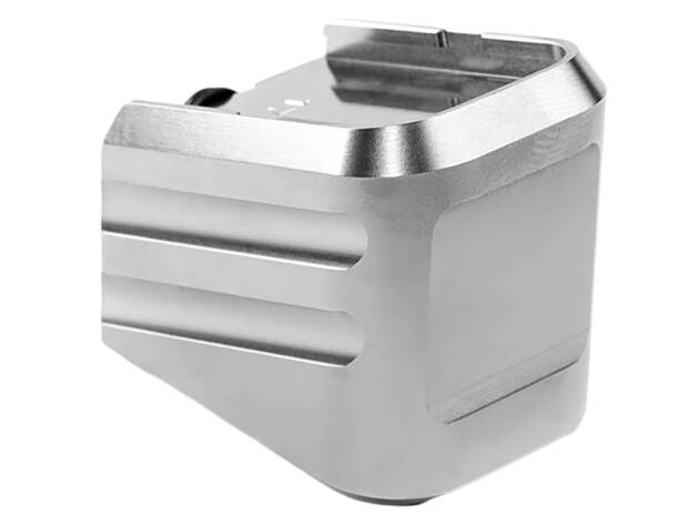Cross Armory CRG+0MEG17SV Magazine Extension Fits Glock 17/22/31 Gen 1-5 Silver Aluminum - 178251