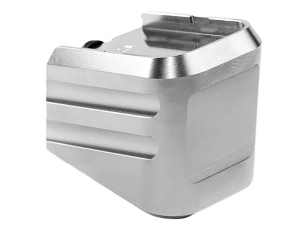 Cross Armory CRG+0MEG19SV Magazine Extension Fits Glock 19/23/32 Gen 1-5 Silver Aluminum - 178255