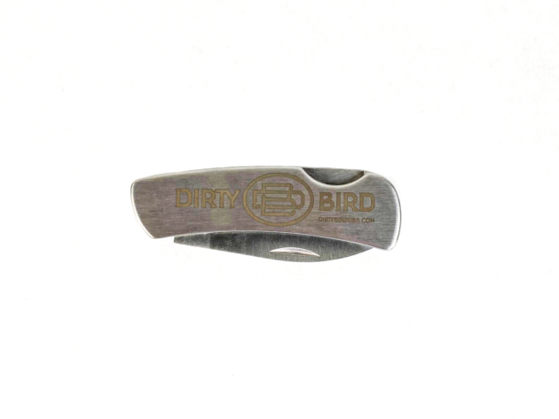 Dirty Bird 420A 2" Stainless Steel Handle Folding Blade Pocket Knife - RUK0035-LE