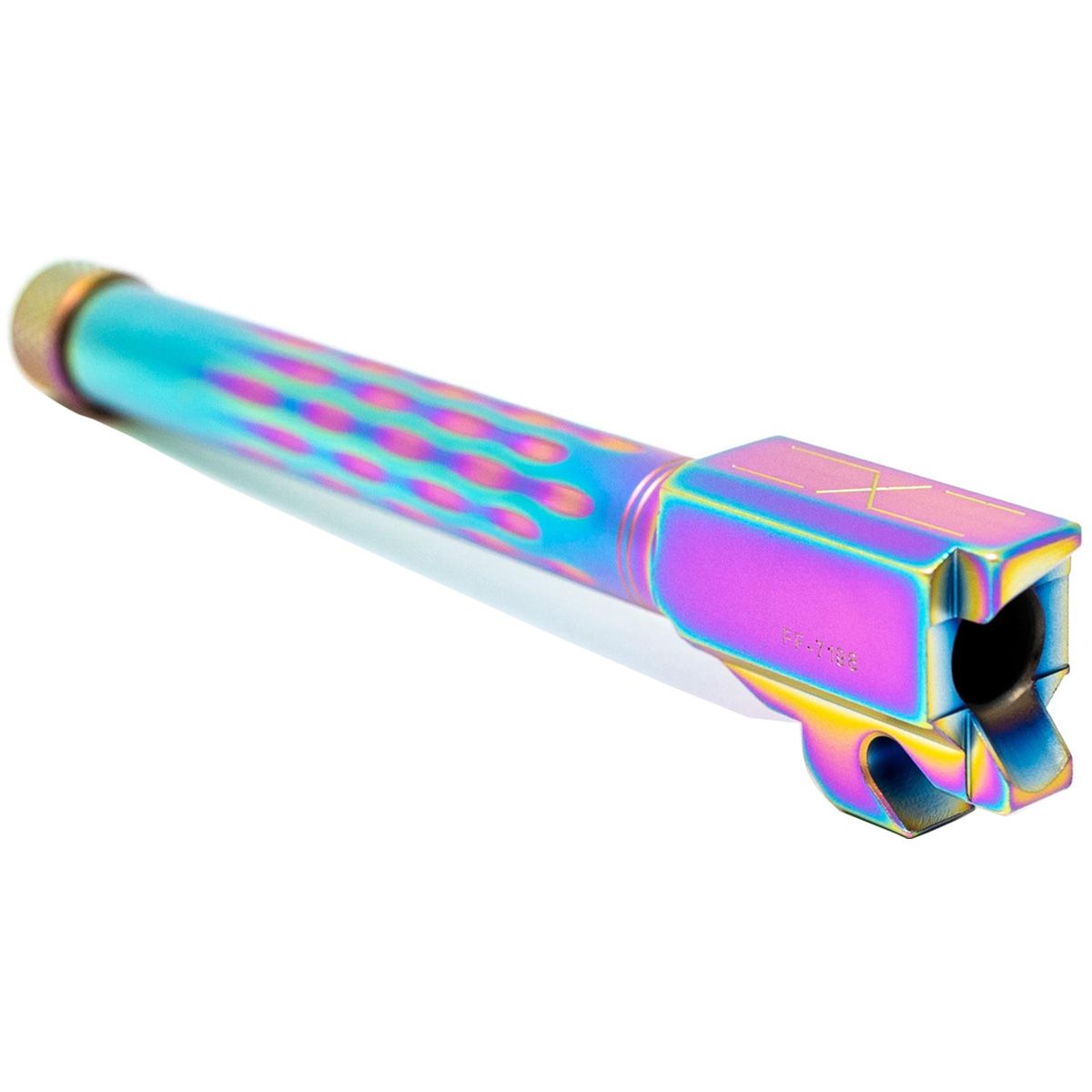 Faxon Match Series Barrel for SIG P320 Full Size w/ Patented Flame Fluting 416-R Stainless QPQ Nitride Threaded 1:10 Twist - 320B910NFLOQ-T-NCR - Image 3