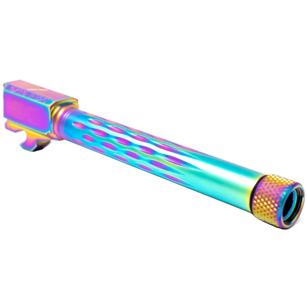 Faxon Match Series Barrel for SIG P320 Full Size w/ Patented Flame Fluting 416-R Stainless QPQ Nitride Threaded 1:10 Twist - 320B910NFLOQ-T-NCR - Image 5