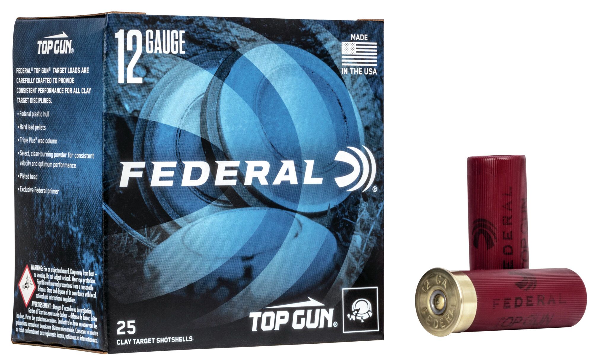 Federal Field and Target 12 Gauge 2.75 8 Shot 1 1/8 ounce Shotgun Shells Shotgun Ammo - 25 Rounds - TGL12 8