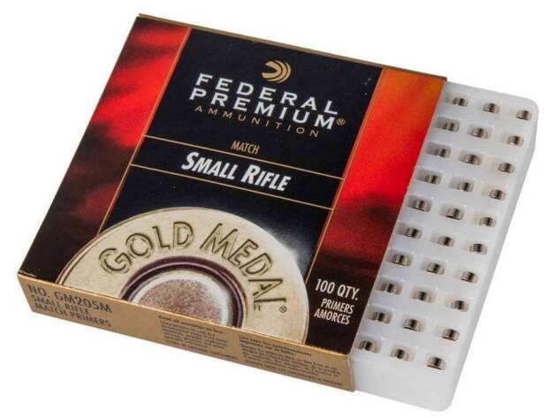 Federal Ammunition GM205M Premium Gold Medal Small Rifle Multi-Caliber Rifle - 1000 Rounds - 67229