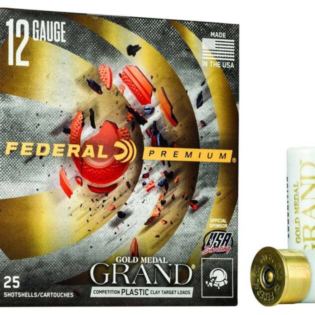 Federal Gold Medal Grand 12 Gauge Ammunition 2-3/4 #7.5 Lead Shot 1-1/8oz Shotgun Ammo - 25 Rounds - GMT11575