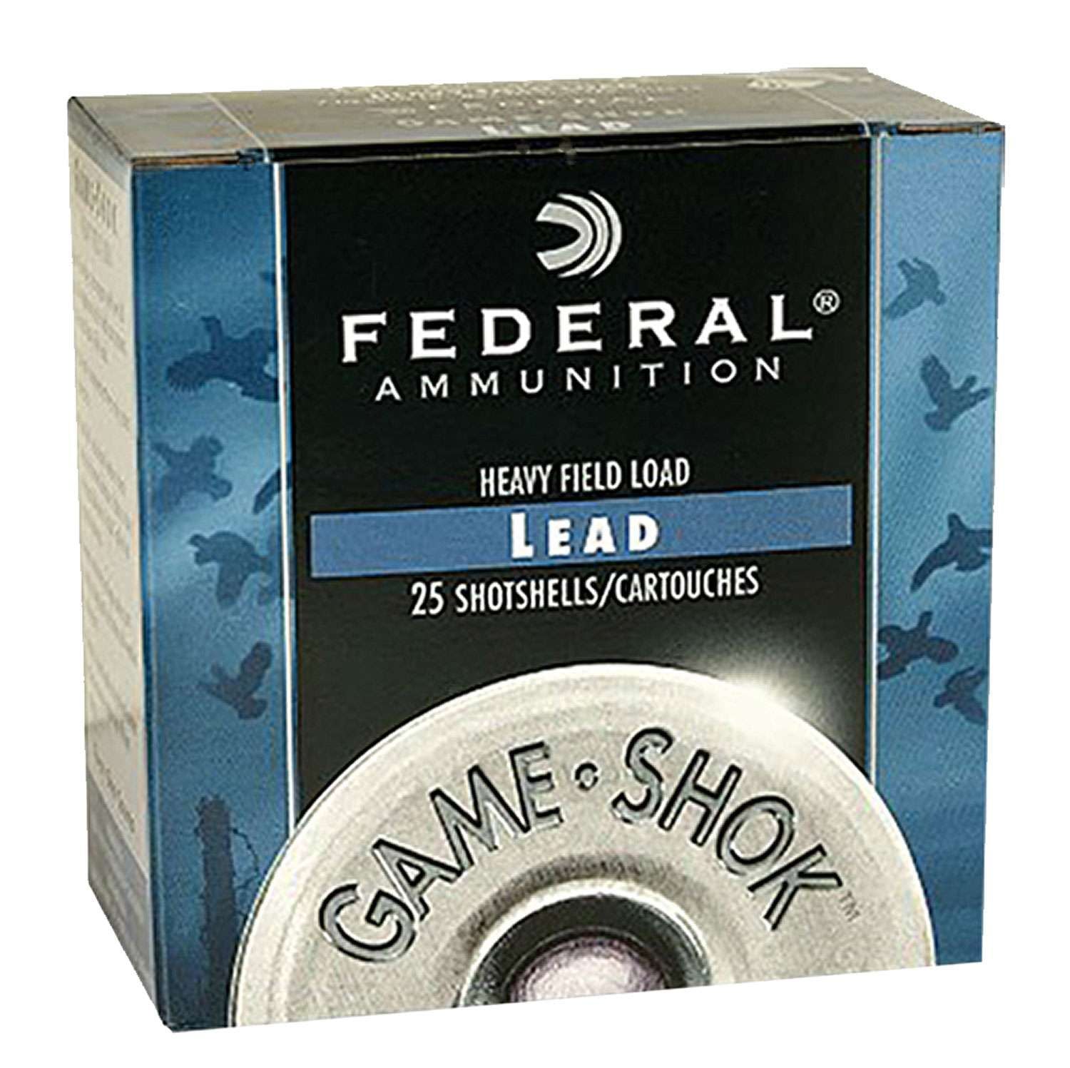 Federal H1234 Game-Shok Upland Heavy Field 12 Gauge 2.75" 1 1/8 oz 4 Shot Shotgun Ammo - 25 Rounds - 117019