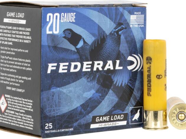 Federal H2586 Game-Shok High Brass 20Gauge 3" 1 1/4oz 6Shot 25 Per Box/10 Case - 149815