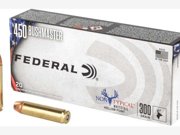 Federal Non Typical 450 Bushmaster 300 Grain Rifle Ammo - 20 Rounds - FE450BMDT1