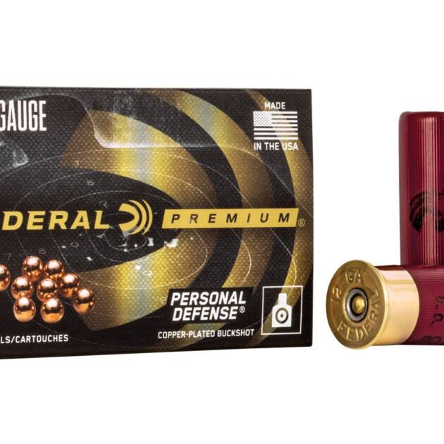 Federal Personal Defense 12 Gauge 2.75 00 Buck Buckshot 9 Pellets Shotgun Ammo - 5 Rounds - PD13200