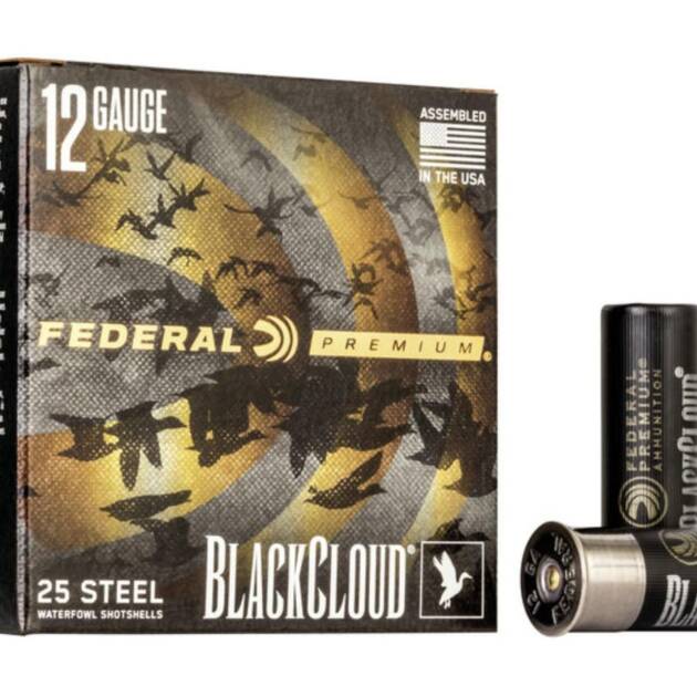 Federal PWBX1424 Black Cloud FS Steel 12 Gauge 3 1 1/4 oz 4 Shot Shotgun Ammo - 25 Rounds - FEPWBX1424