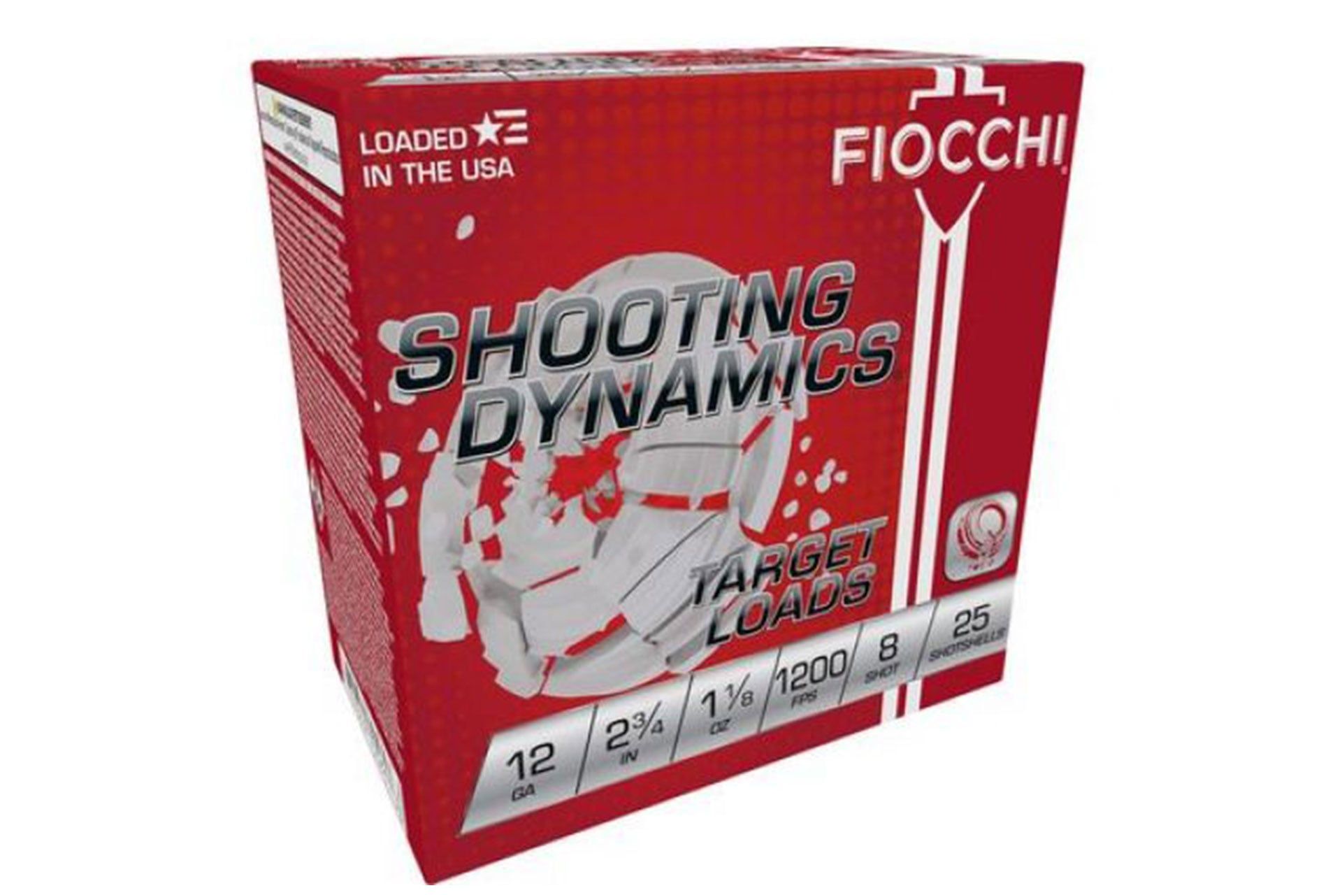 Fiocchi 12SD18H8 12G 2 3/4" 1 1/8 oz Lead Chill 8 Shot Shot Gun Shells 250rd case - 12SD18H8