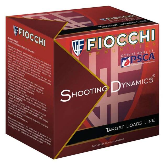 Fiocchi 12SD1L8 Shooting Dynamics Target Load 12 Gauge 2.75" 1 oz 8 Shot Shotgun Ammo - 25 Rounds - 12SD1L8