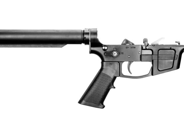 Foxtrot Mike Mike-45 Billet 45 Cal Mega Mass Complete Lower Receiver w/ A5 Length Buffer Tube - MIKE-45B-MMLWR-A2