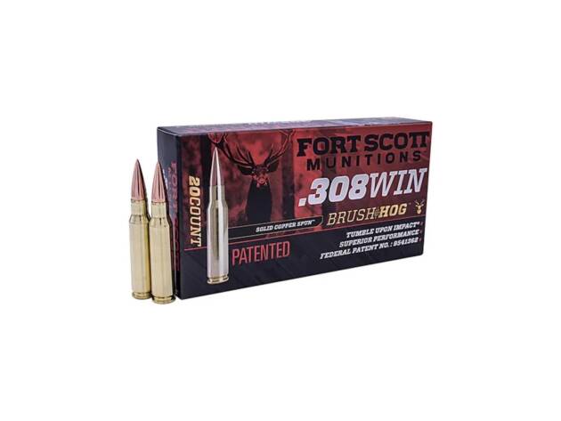 Fort Scott Munitions 308-168-SCV TUI 308 Win 168 gr Solid Copper Spun Rifle Ammo - 20 Rounds - 133875
