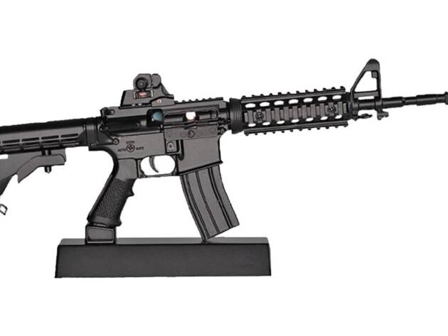 GOATGUNS Miniature Model AR-15 Rifle - Black - AR-BLACK