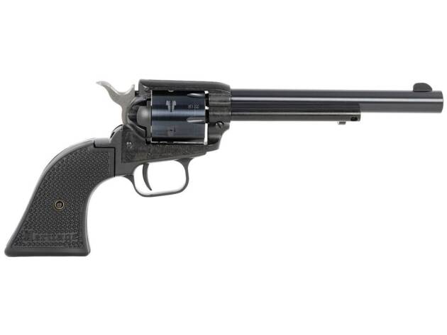 Heritage Mfg RR22B6PG Rough Rider 22 LR 6 Shot, 6.50", Black Polymer Grip, Hammer/Thumb Safety, Exposed Hammer - RR22B6PG