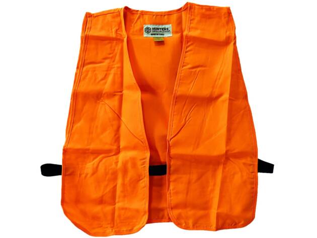 Hunters Specialties 02001 Safety Vest Small Orange Polyester - 54451