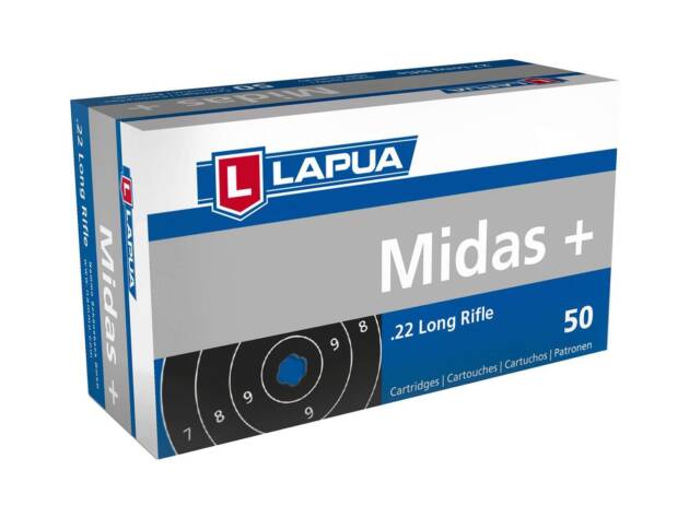 Lapua 420162 Midas+ 22 LR 40 gr Round Nose (RN) Rimfire Ammo - 50 Rounds - 131812