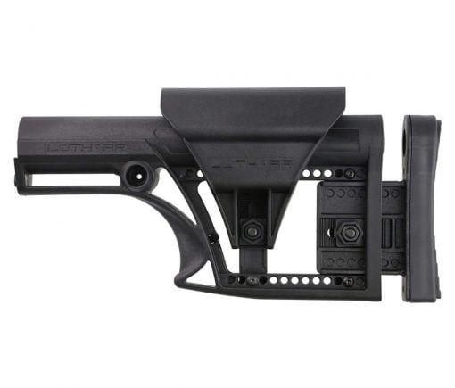 Luth-AR MBA-1 Fixed Stock for AR-15 & AR-10 Rifle Length A2/A1 Buffer Tube - Black - LUTHMBA-1