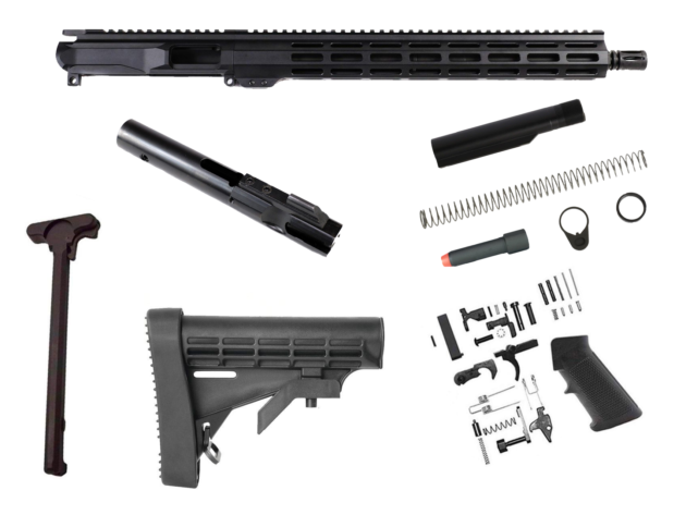NBS 16″ Slick Side Billet 9mm SOCOM M-LOK Rifle Kit