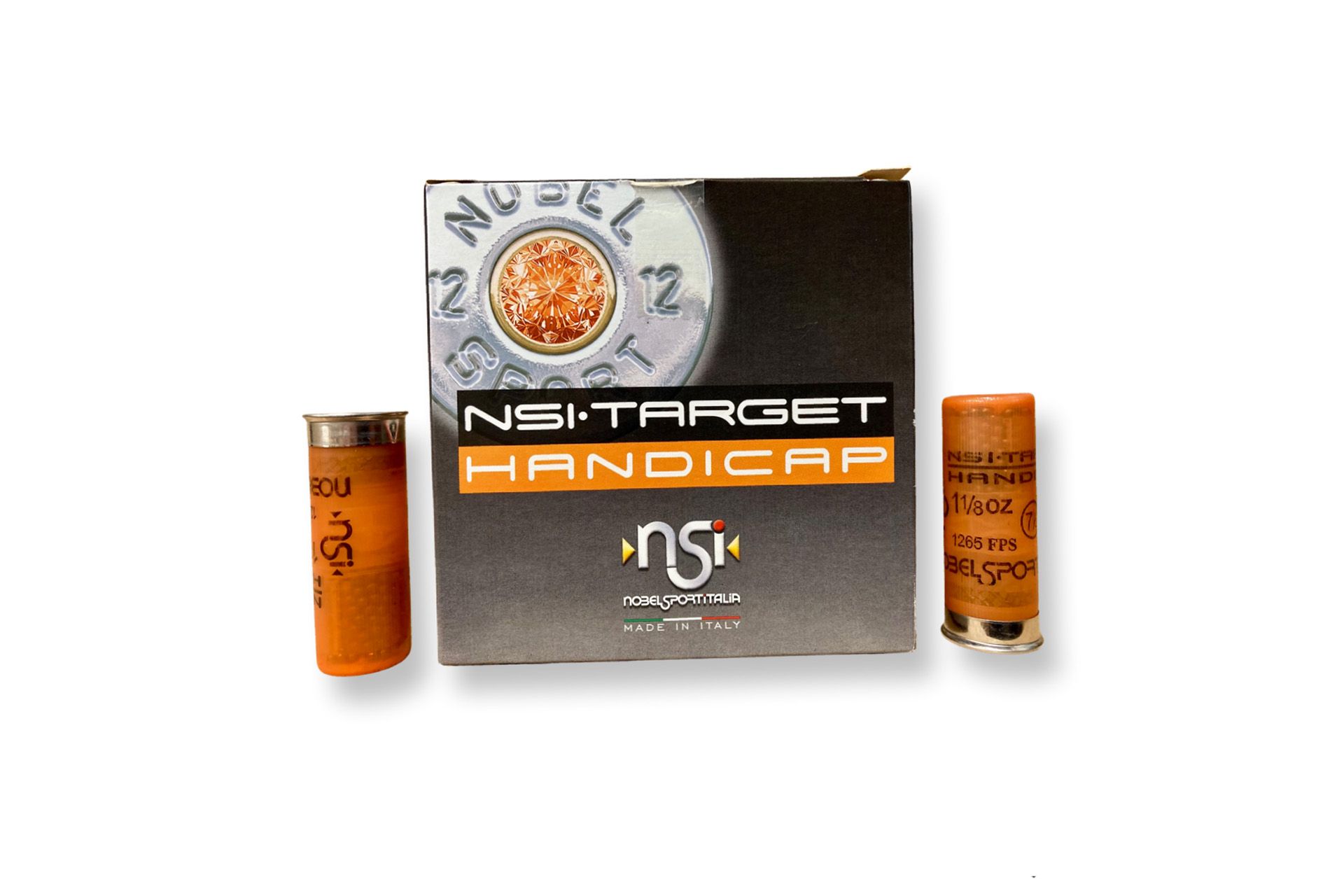 NSI 12 Gauge Handicap 2 3/4" 1 1/8oz. #8 Shot Shotgun Ammo - 25 Rounds - 144397