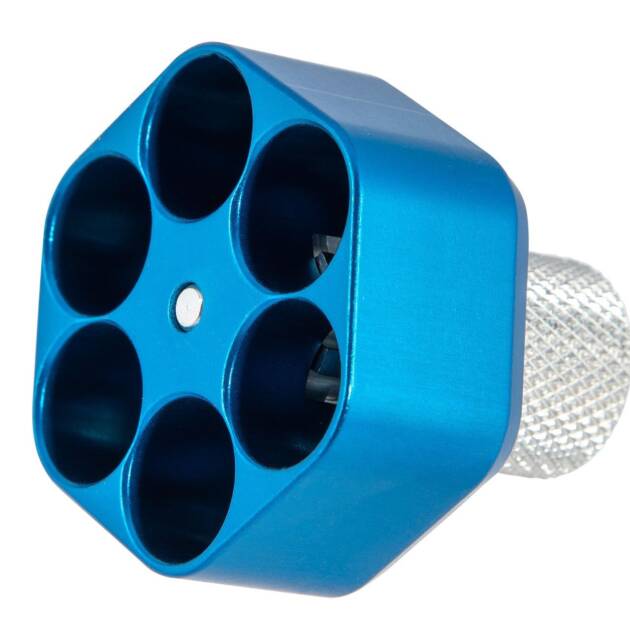 Pachmayr 02655 Competition Speedloader 111137  Made of Aluminum with Blue Finish for S&W N Frame Holds up to 6rds - 111137