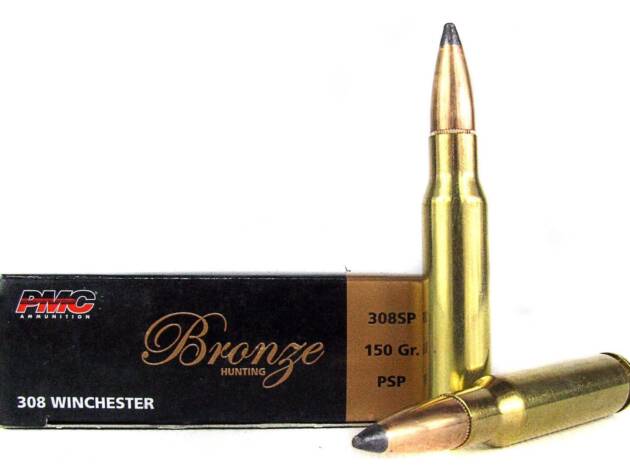 PMC Bronze 308 Winchester 150 Grain Soft Point Rifle Ammo - 20 Rounds - PMC38SP