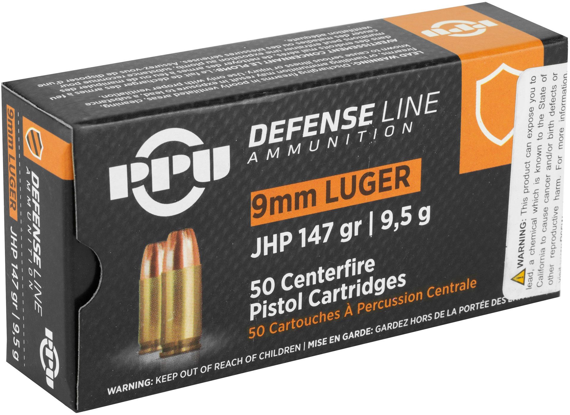 Prvi Partizan PPU 9mm Luger Ammunition 147 Grain Jacketed Hollow Point 990FPS Handgun Ammo - 50 Rounds - PPUPPD92 - Image 3