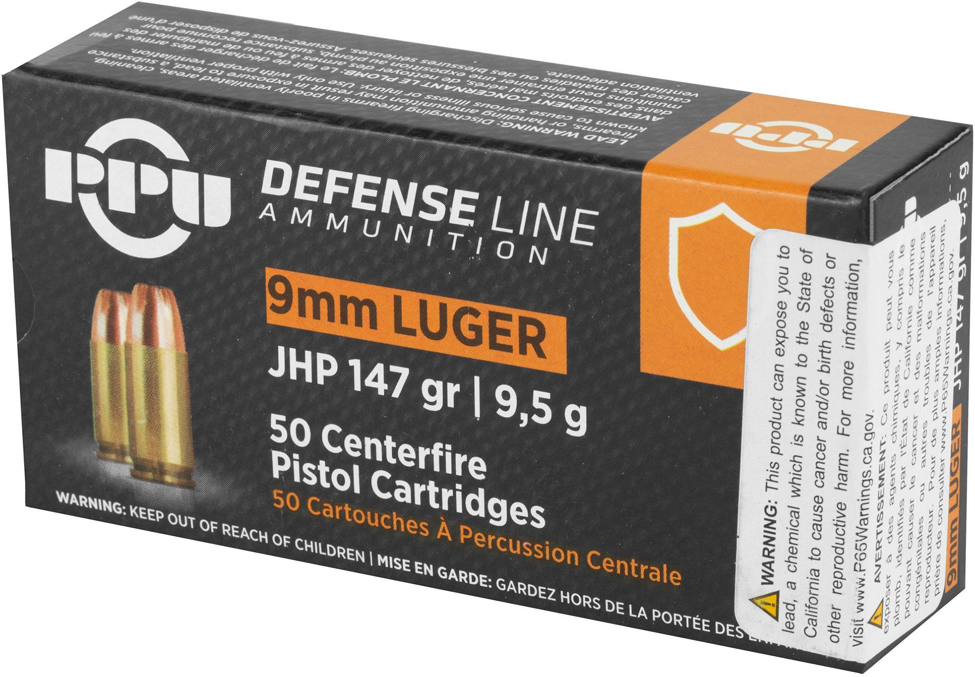 Prvi Partizan PPU 9mm Luger Ammunition 147 Grain Jacketed Hollow Point 990FPS Handgun Ammo - 50 Rounds - PPUPPD92 - Image 5
