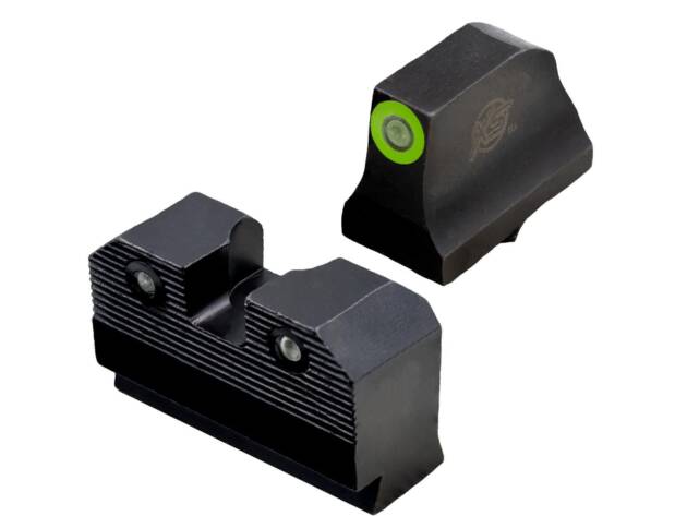 R3D 2.0 Suppressor Height Night Sights - S&W Front - Glock G17/19 Rear - SW-R205P-6G-CUSTOM