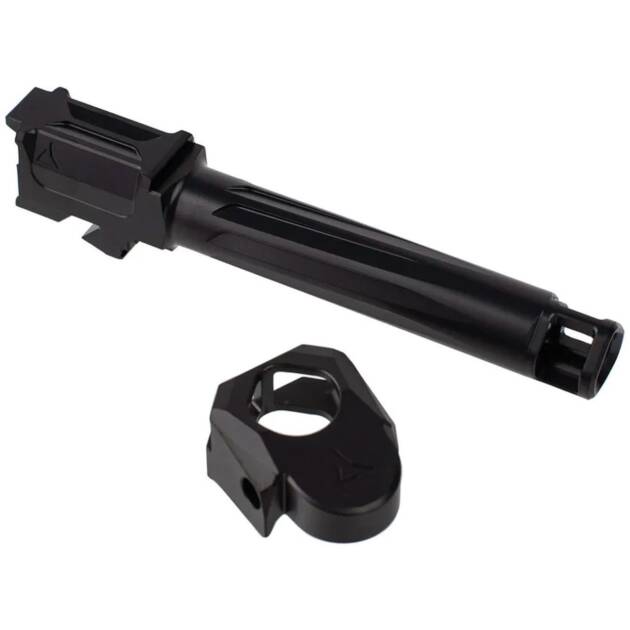 Radian AFTERBURNER + RAMJET INTRA-LOK Combo for GLOCK 19 Gen 5 - Muzzle Compensator and Fluted Barrel 1:10 Twist - G19G5-IL-RN