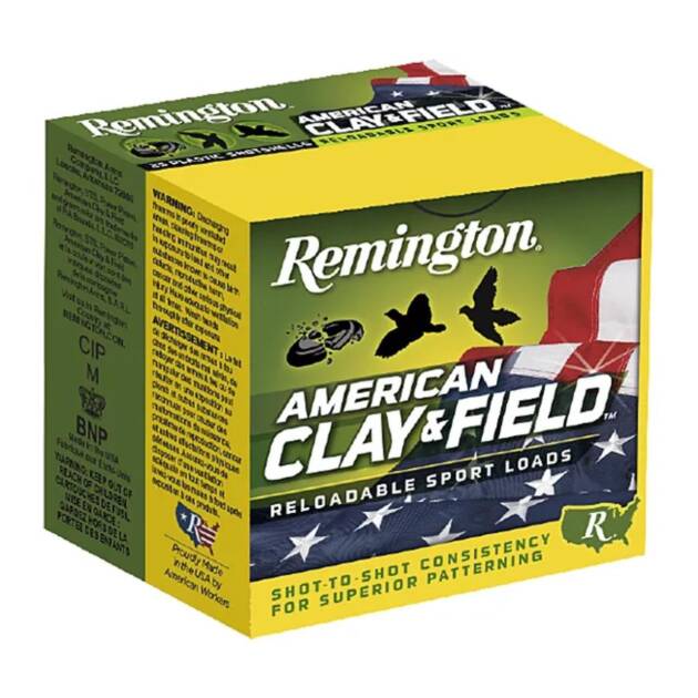 Remington Ammunition 20348 American Clay & Field Sport 12 Gauge 2.75 1 1/8 oz 9 Shot Shotgun Ammo - 25 Rounds - 20346