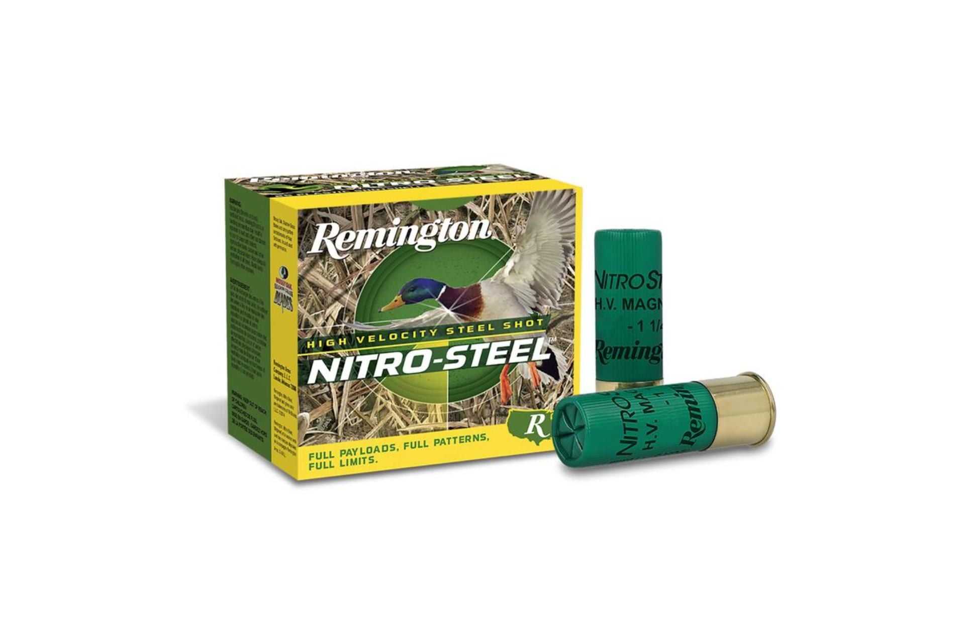 Remington Ammunition 20860 Nitro Steel 12 Gauge 3 1 3/8 oz 2 Shot Shotgun Ammo - 25 Rounds - 20860
